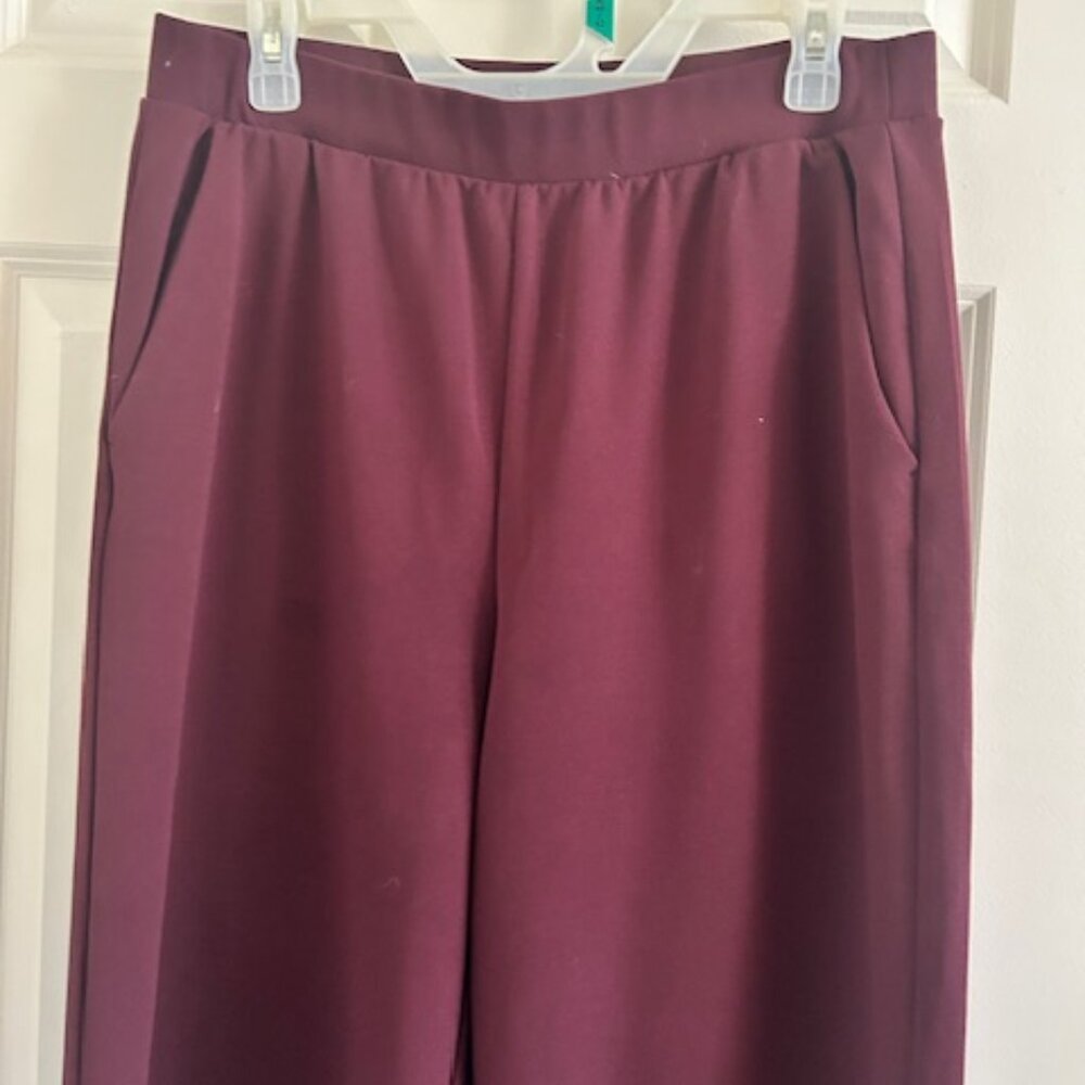 LOFT Pull-on Pants Wine L - Picture 3 of 5